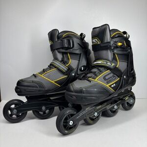 Roller Derby Aerio Q-60 Men's US 8 Black/Yellow 80mm Inline Skates Rollerblades
